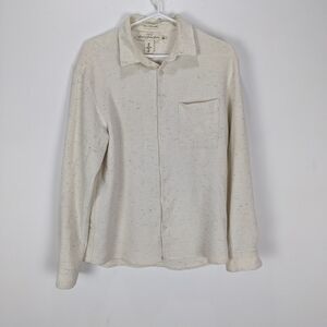 L.O.G.G H&M Men's Button Down Size Large Cream